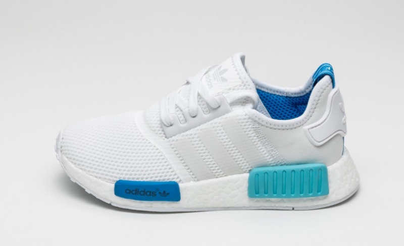 adidas nmd womens white and blue