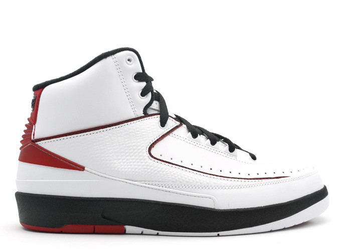 Air Jordan 2 White Varsity Red Black 2010